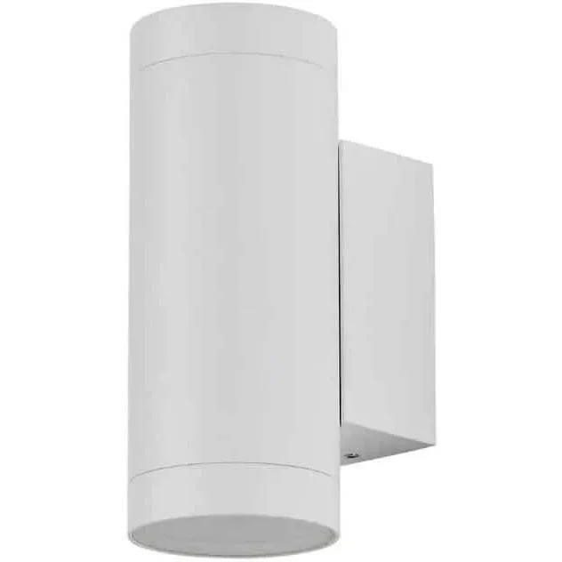 VT-11015 Wandleuchte außen Up/Down - GU10 - Aluminium - Weiß - IP44
