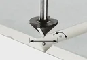 Gipskartonfräser HW D32 / 90 Grad