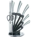 Cheffinger 8-teiliges Messerset mit Standard - silber/grau
