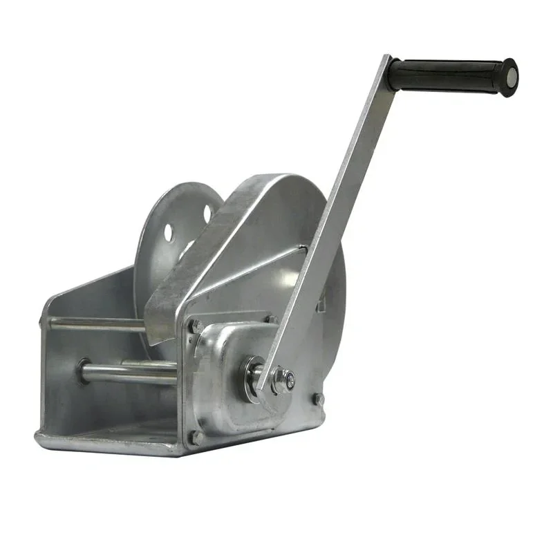 Handbremswinde BHW-2600, Max. Hubkraft / Zugkraft unterste (1.) Lage: 1.200 daN, inkl. 18 m Seil mit SOB Haken