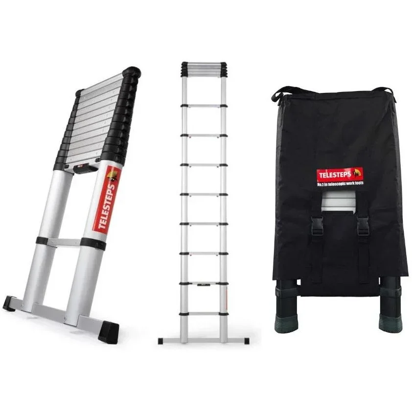 Eco Line Teleskopleiter 3,8 m - 12 Stufen MIT Tragetasche