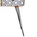 Wandtisch mit 3 Schubladen braun