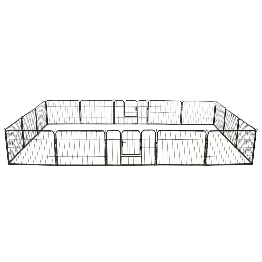 Hundeauslauf mit 16 Platten 60x80 cm
