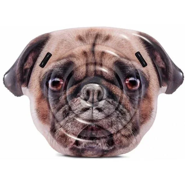 Pug Face Hunde Luftmatratze 173 x 130 cm