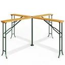 Stehtisch Quattro 241x241x104cm mit Sonnenschirmhalterung