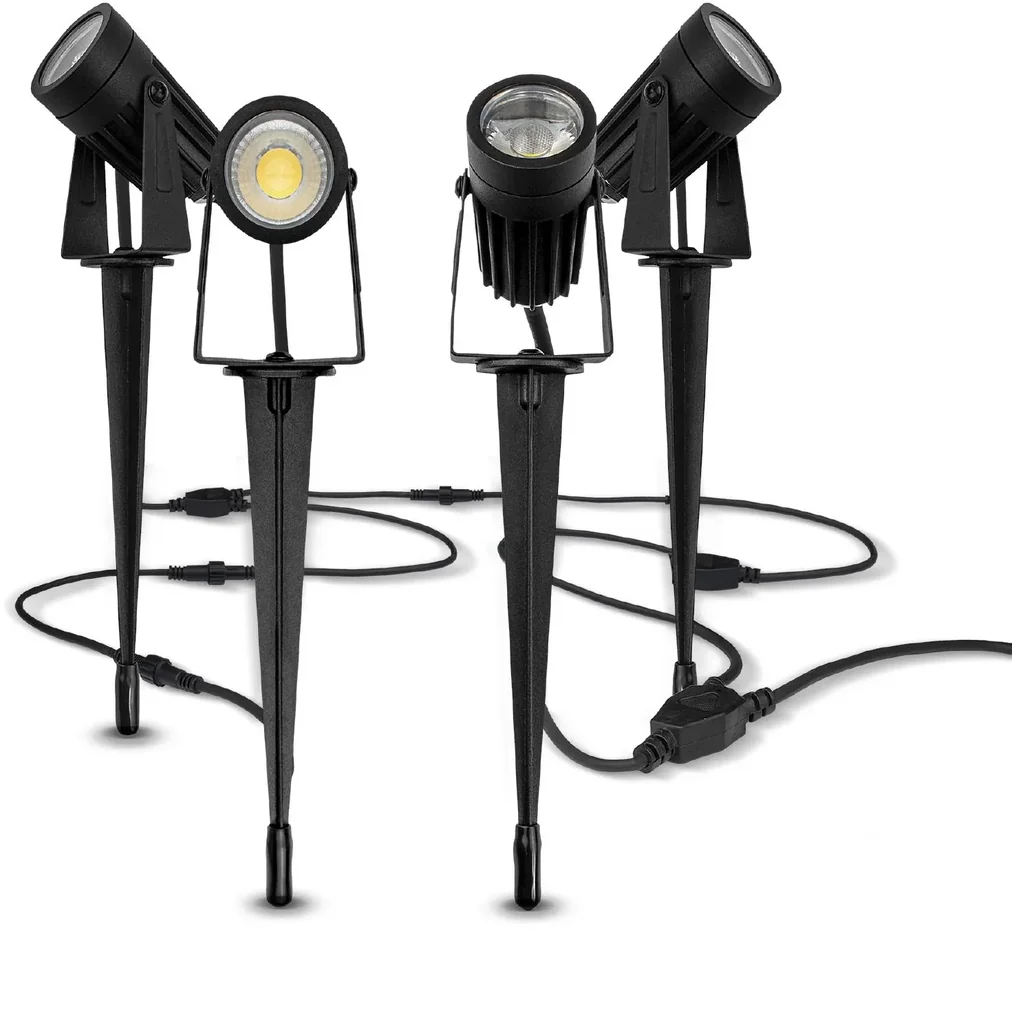 LED Garten Erdspieße 4er Set