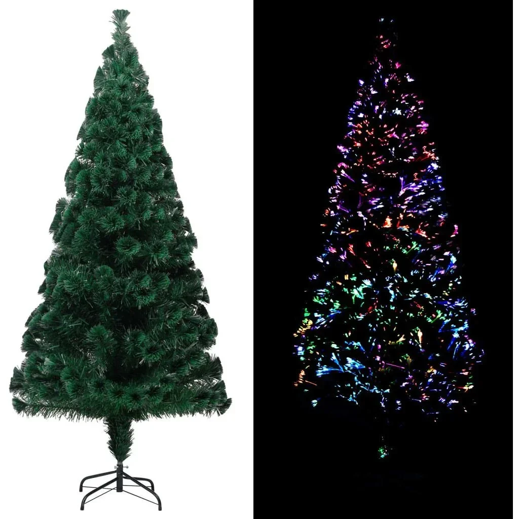 Künstlicher Weihnachtsbaum mit Standard 240 cm Faseroptik grün