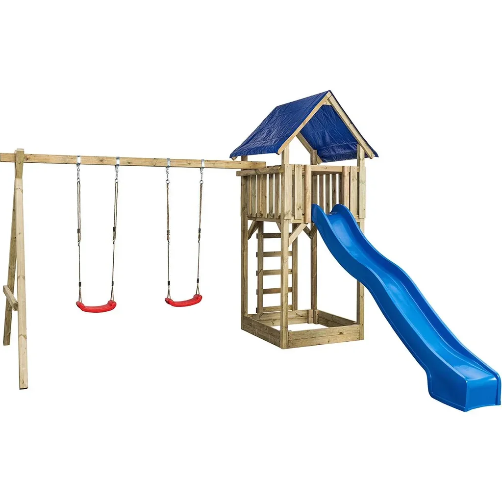 Spielgerät Jonas mit Rutsche blau