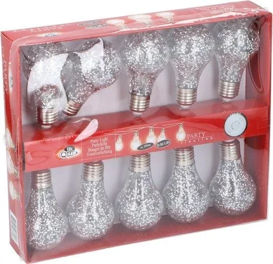 Partybeleuchtung weihnachtsbeleuchtung led 225 cm silber 10 stk