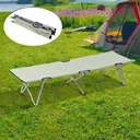 Feldbett Campingbett Liege Klappbett mit Tasche Beige