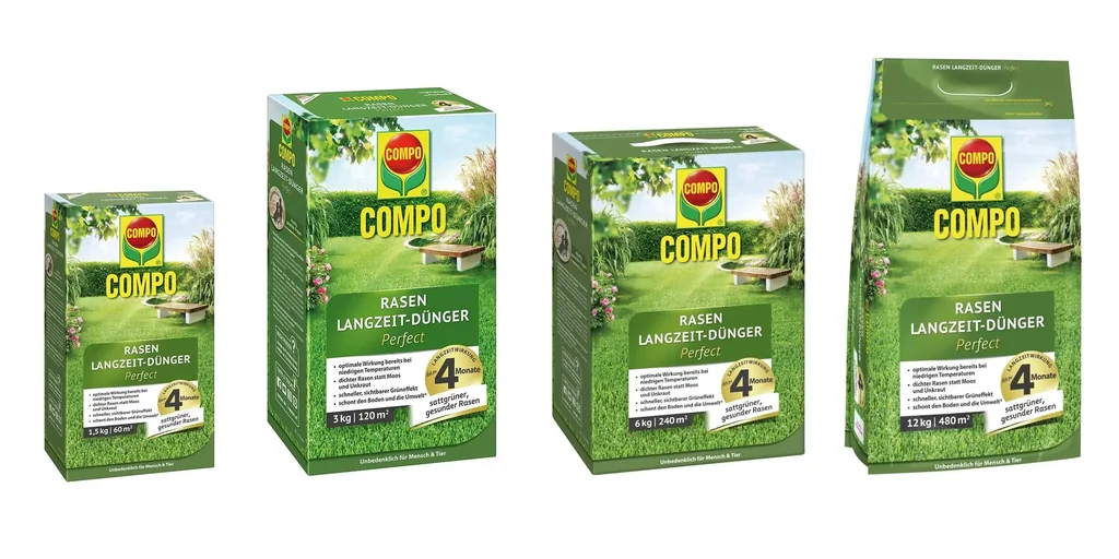 Rasen Langzeit-Dünger Perfect 3 kg für 120 m²