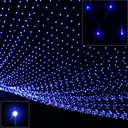 Netz-Lichterkette blau 100 LED 120x120cm
