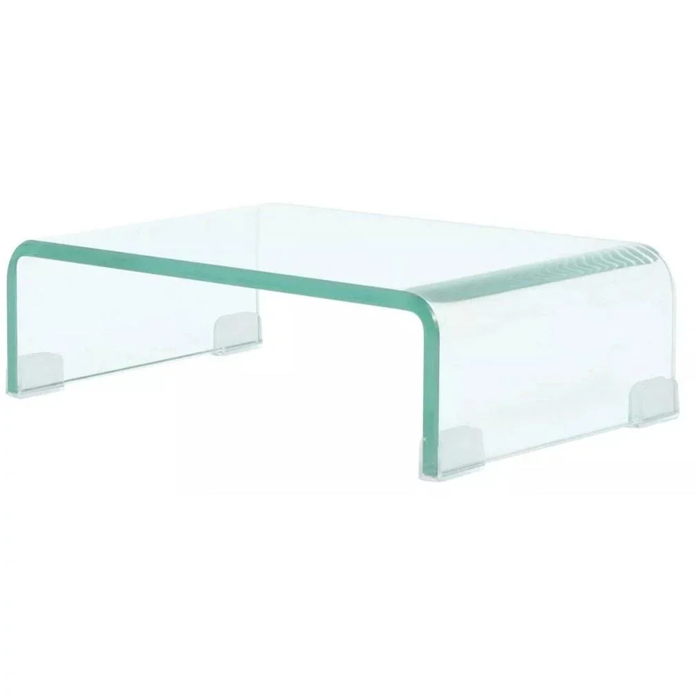 Fernsehmöbel/Monitorständer transparent 40x25x11 cm Glas