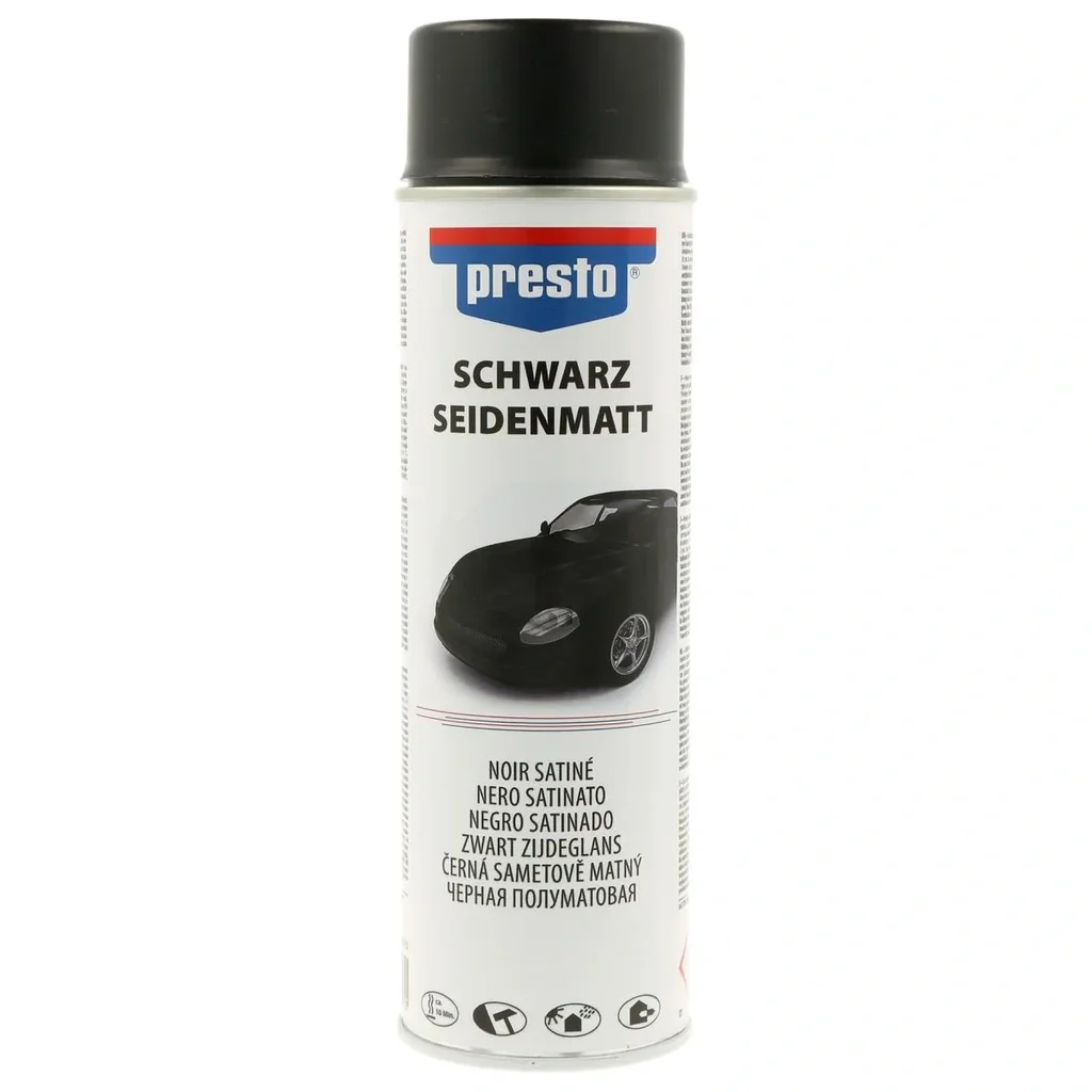 Rallye Spraydose, Seidenmatt, 500 ml, Farbe Schwarz