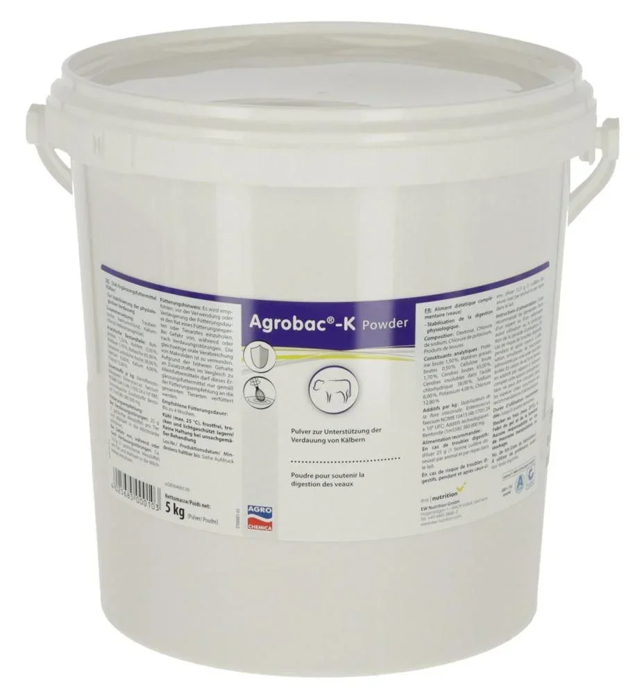 Futterzusatz Agrobac-K Powder, 5 kg Eimer