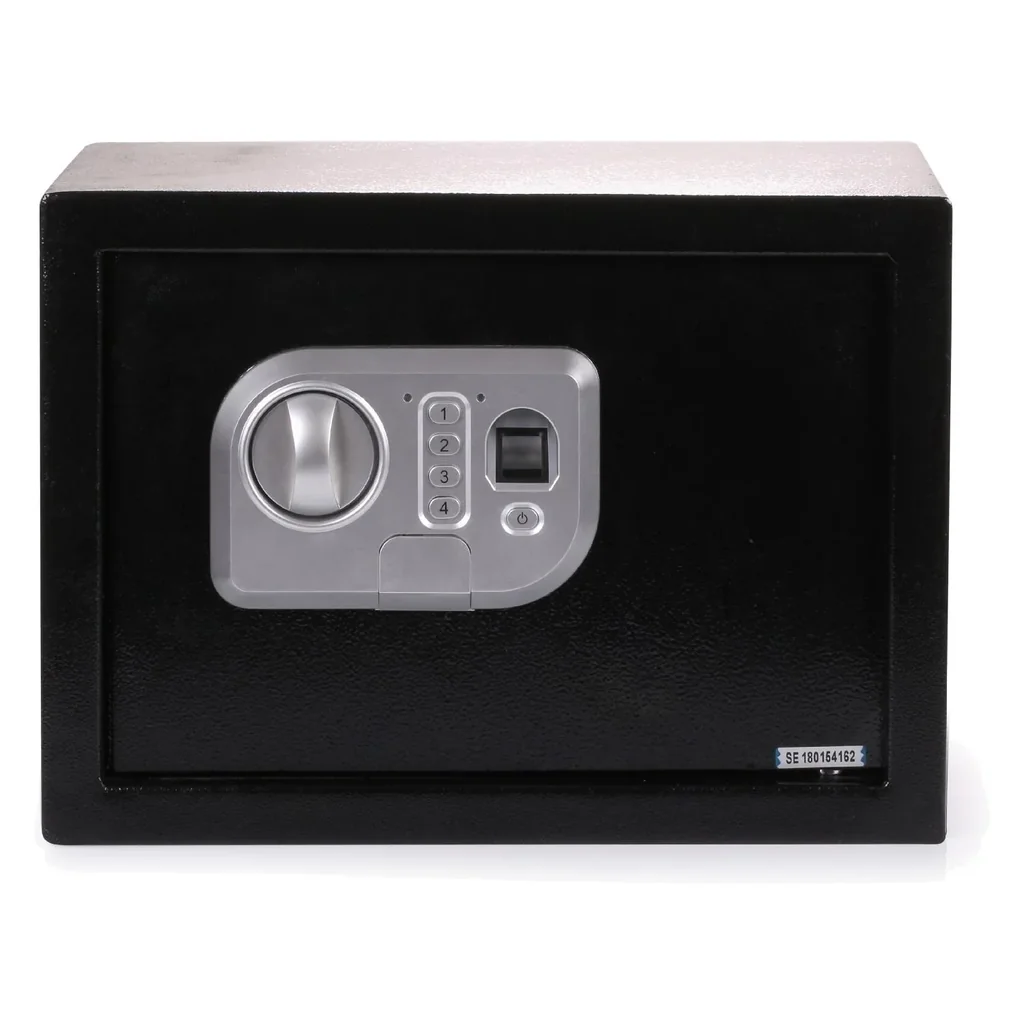Tresor mit Zahlencode und Fingerabdrucksensor