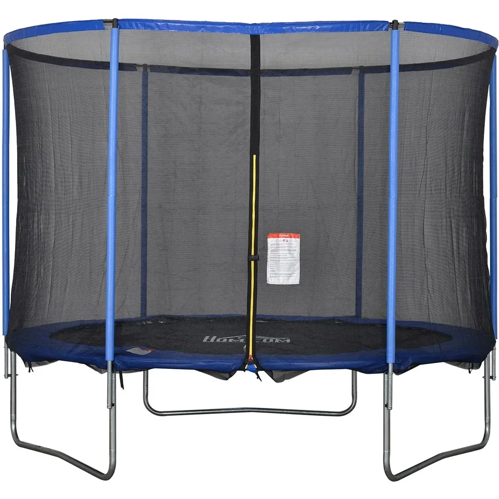 Trampolin mit Sicherheitsnetz blau, schwarz