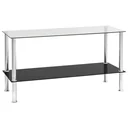Couchtisch 110x43x60 cm gehärtetes Glas transparent