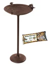 Set Vogelfutterstation mit Vögeln + 2 x Streu-Futter, je 1 kg