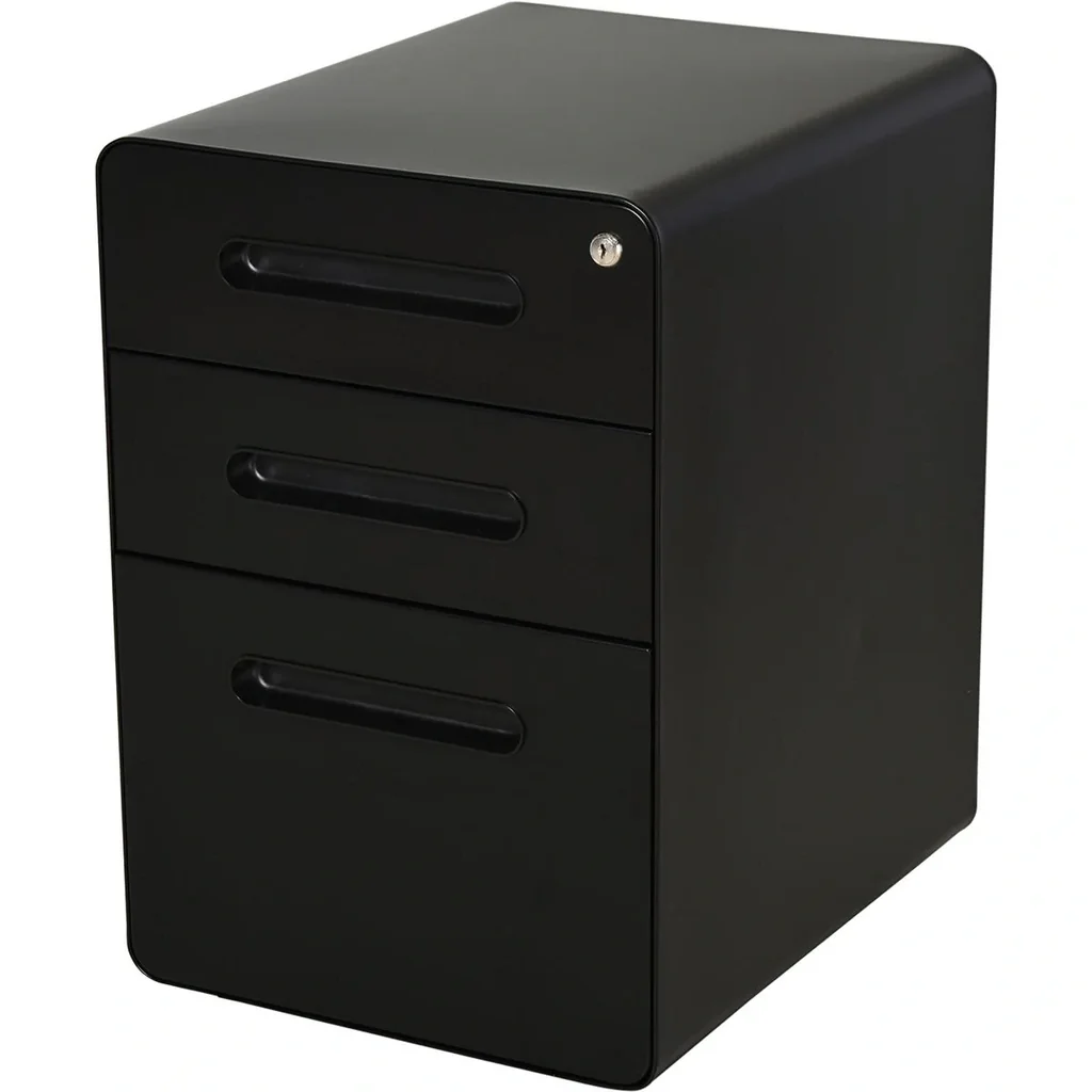 Aktenschrank 3 Schubladen, schwarz