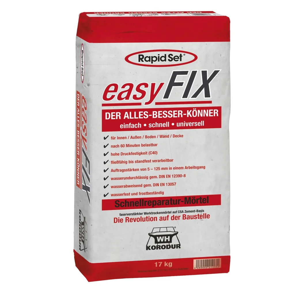 easyFIX Reparatur-Mörtel, 17 kg
