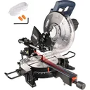 MSM1038 Radial-Gehrungssäge 1900W - 255mm - Laserführung - Spindelarretierung - Inkl. 255mm TCT Sägeblatt (T60), Staubsa