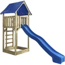 Spielturm Lisa mit Rutsche blau