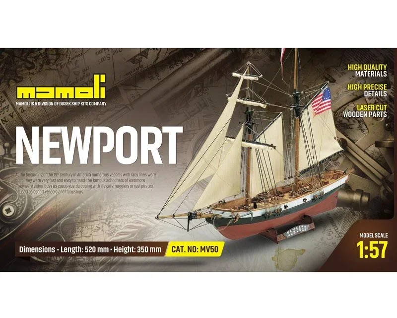 Bausatz Newport Maßstab 1:57