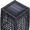 Solar-Gartenleuchte Polyrotan 25 LED 80cm