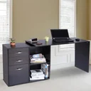 Computertisch MDF, schwarz