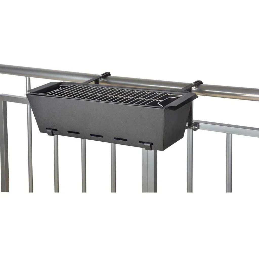 Esschert Design-Balkongrill schwarz BL096