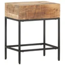 Beistelltisch 40x30x50 cm Mangoholz massiv roh