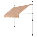 Klemmmarkise gelb/blau 200cm