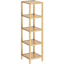 Stehende Bad-/Wohnzimmerschrank Bambus 140x33x33cm