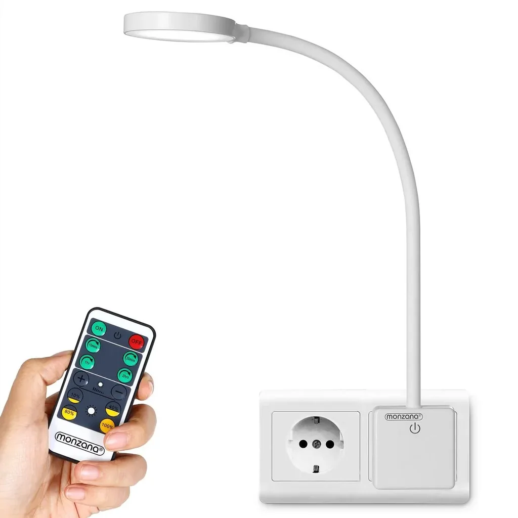 LED-Wandleuchte Iys White mit Fernbedienung