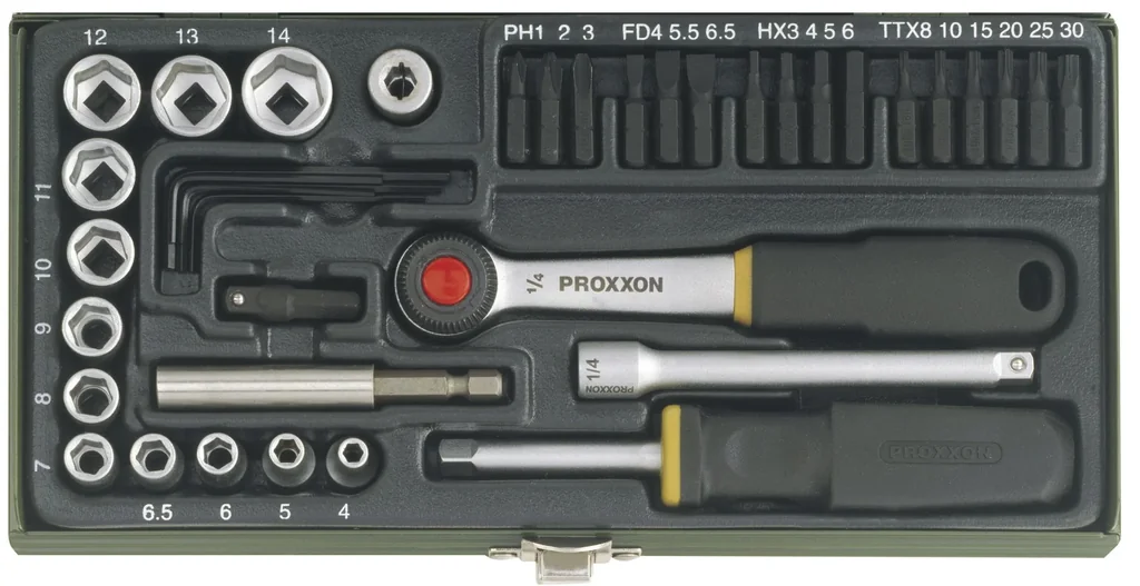 Schraubersatz 1/4" (39-teilig)