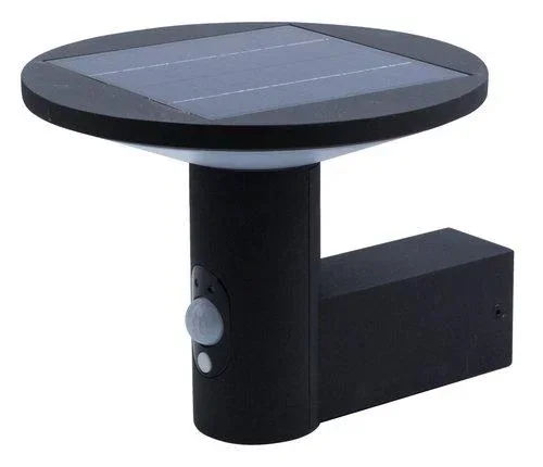 Solar LED Wandleuchte KARINA schwarz, 3,3 Watt, 210 lm, warmweiß