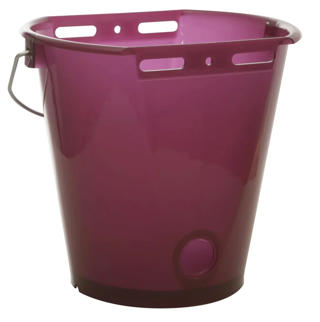 Kälber Tränkeeimer 8 l, beere transparent mit Skala