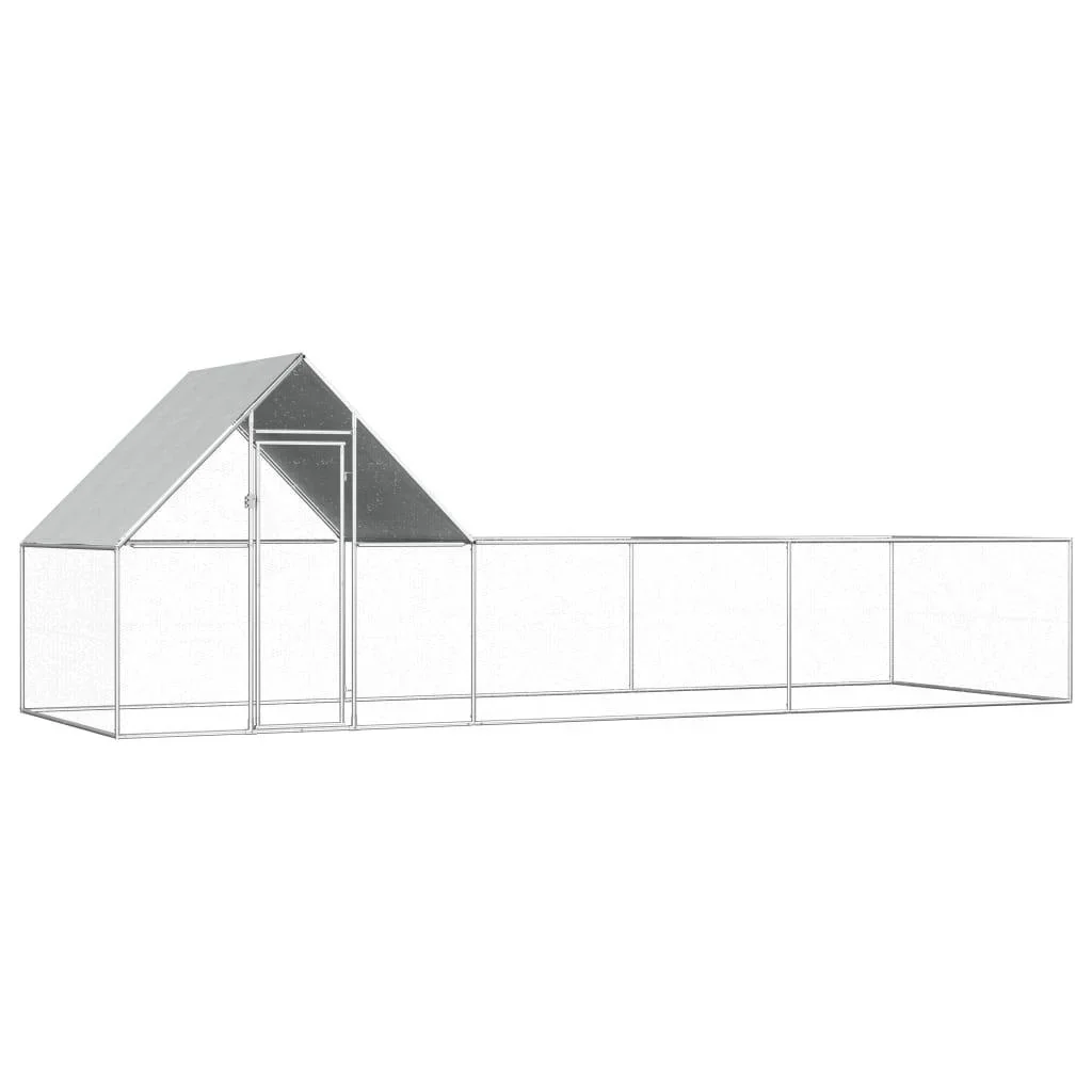 Hühnerstall 6x2x2 m Stahl verzinkt