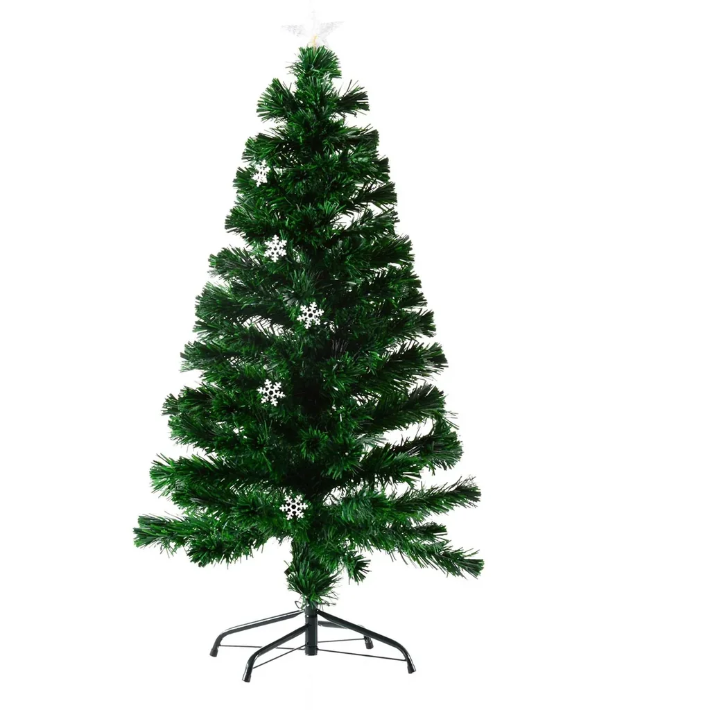 Weihnachtsbaum 60cm Tannenbaum LED Lichtfaser grün
