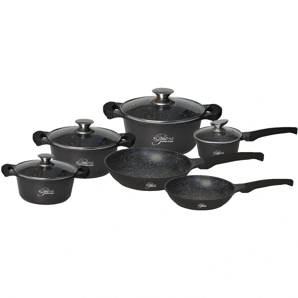 Platin 10-teiliges Kochgeschirr-Set - Antihaft