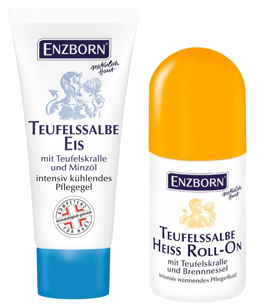 Set Teufelssalbe Heiss, Roll-on, 50 ml + Probe Teufelssalbe Eis, 10 ml