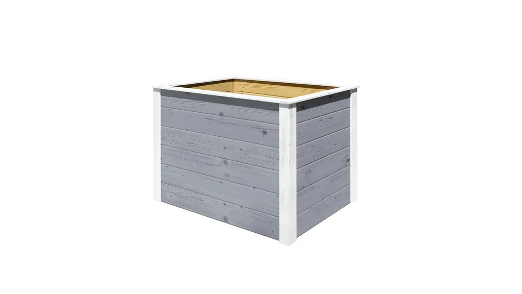 Element-Hochbeet Modular, Wandstärke 21 mm, grau, 100 x 71 x 69 cm