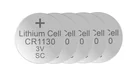 Lithium Knopfzelle CR1130, 3 Volt - 5 Stück