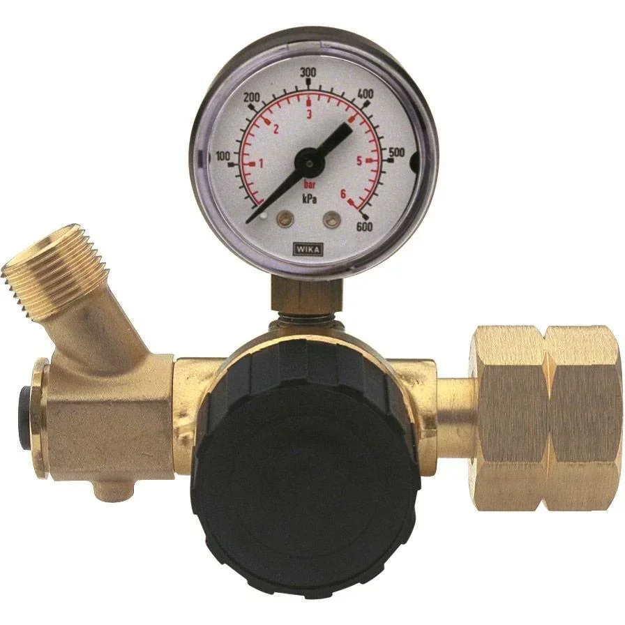 Reduzier-/Schlauchbruchventil + Mann 1-4 bar DIN