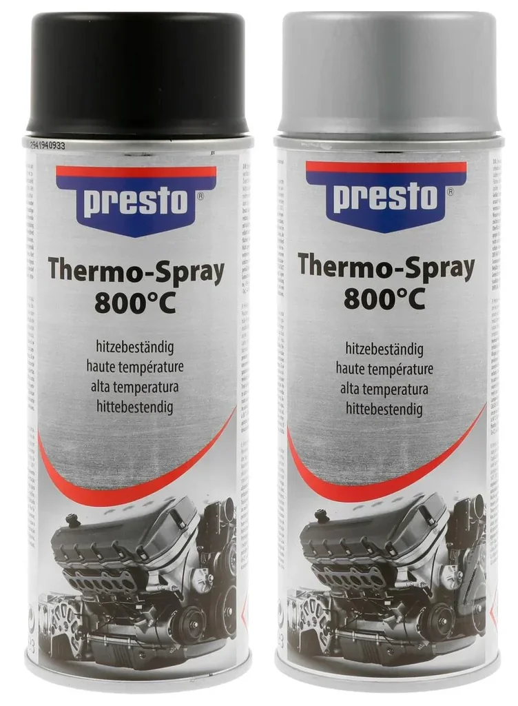 Thermo-Lackspray, hitzebeständig bis 800°C, 400 ml, Farbe Silber