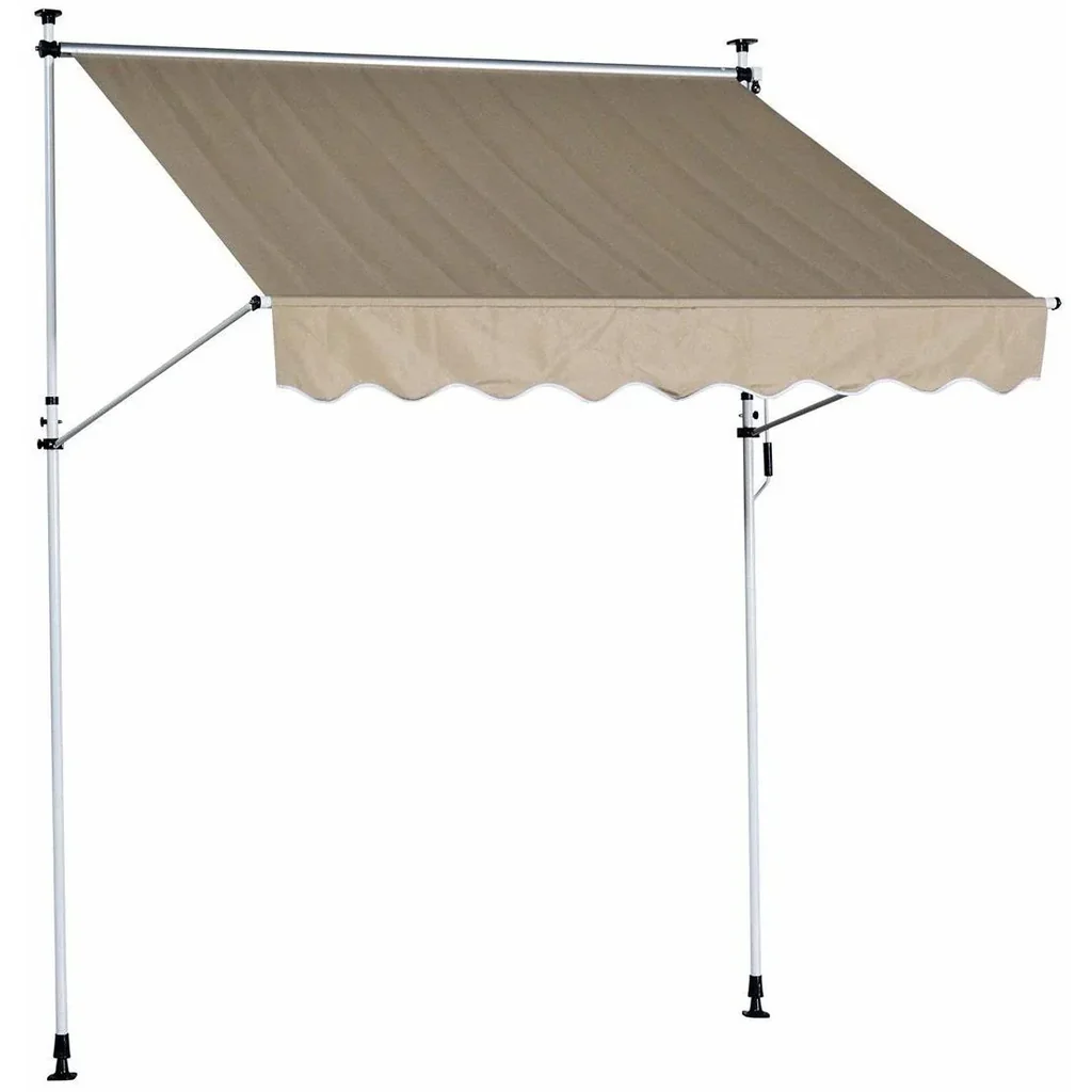 Markise Klemmmarkise Sonnenschutz Beige 200 x 150cm