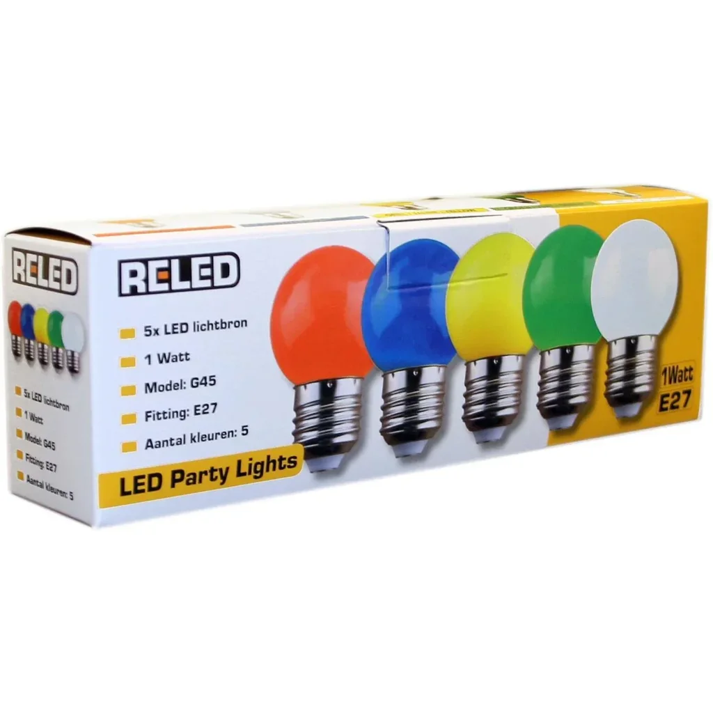 RELED Lose LED-Lichtset 5-farbig für Kabel