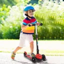 Tretroller Scooter Kinderroller 3 Räder Rot