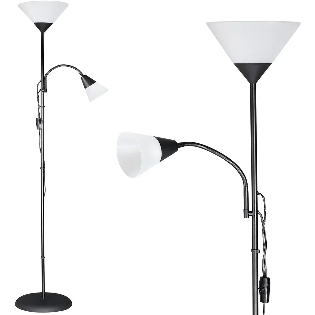 Stehlampe Alissa schwarz 28 x 175cm